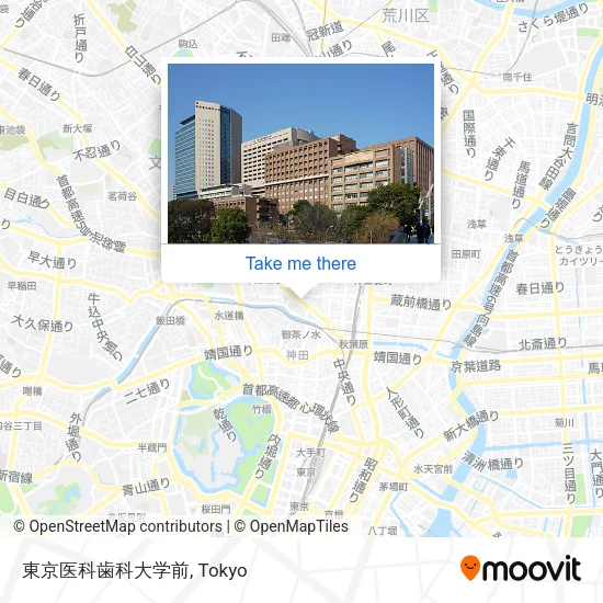 東京医科歯科大学前 map