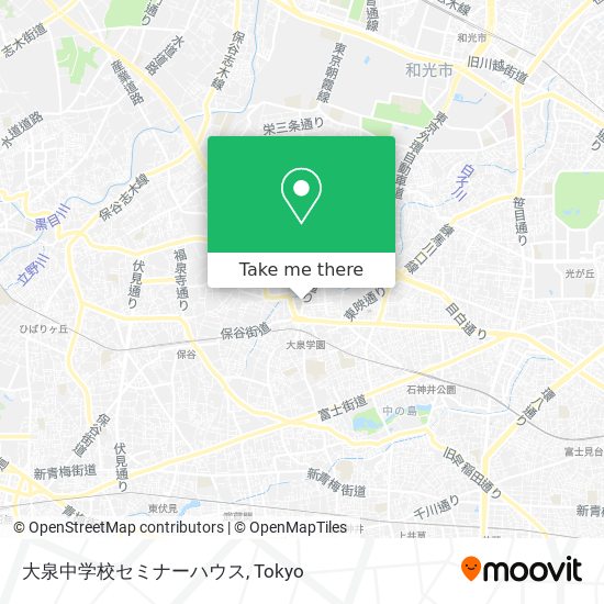 大泉中学校セミナーハウス map