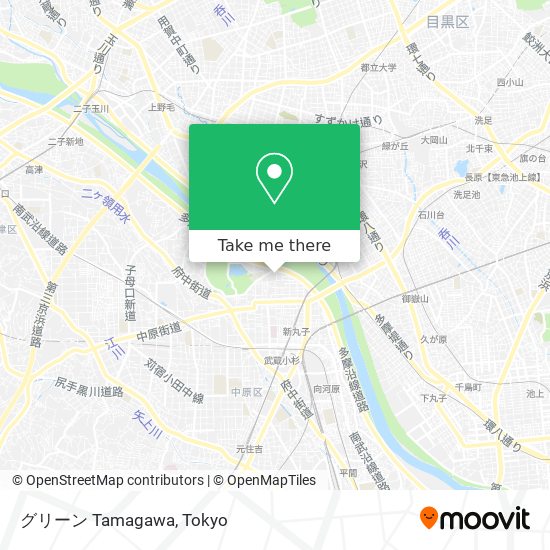 グリーン Tamagawa map