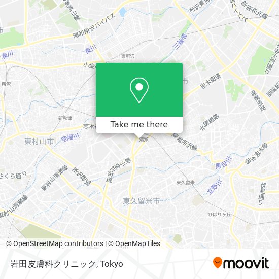 岩田皮膚科クリニック map