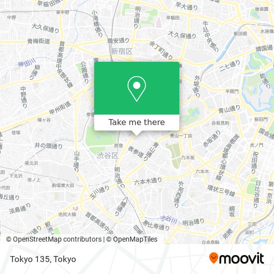 Tokyo 135 map