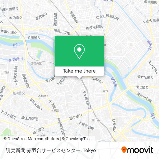 読売新聞 赤羽台サービスセンター map