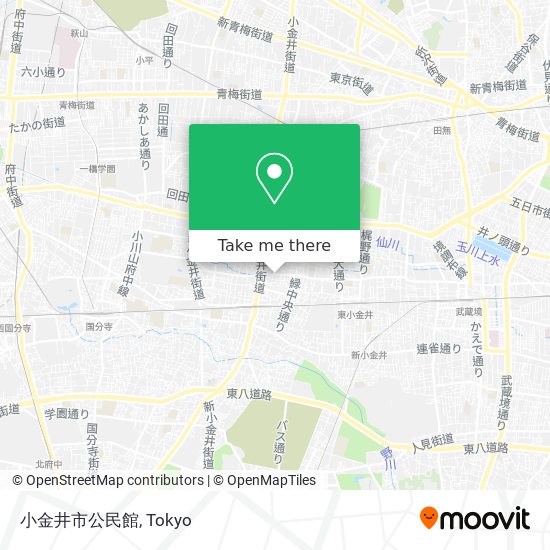 小金井市公民館 map