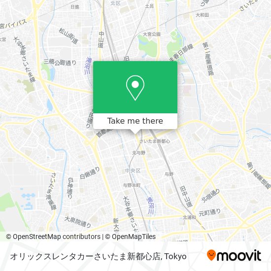 オリックスレンタカーさいたま新都心店 map