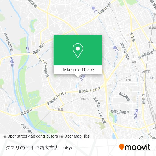 クスリのアオキ西大宮店 map