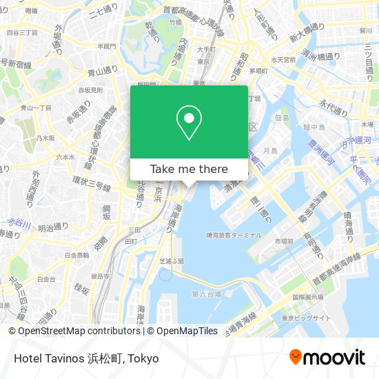 Hotel Tavinos 浜松町 map