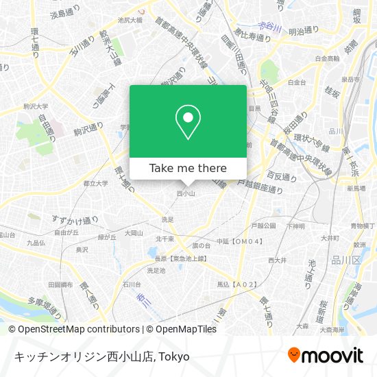 キッチンオリジン西小山店 map