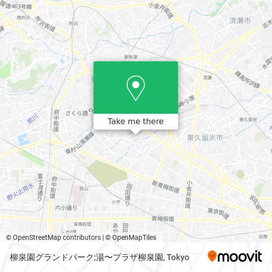 柳泉園グランドパーク;湯〜プラザ柳泉園 map