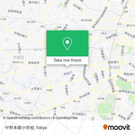 中野本郷小学校 map