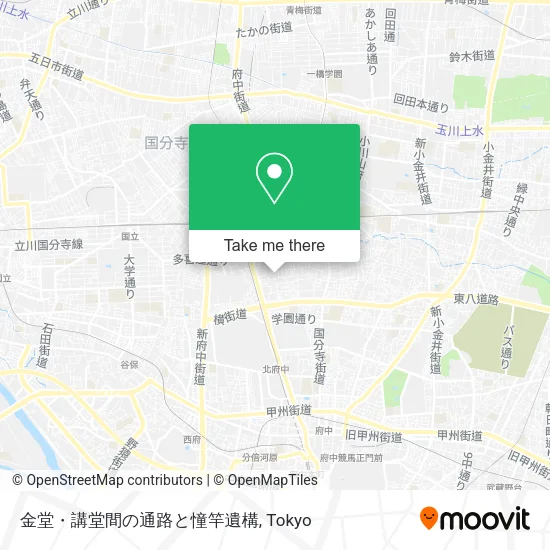 金堂・講堂間の通路と憧竿遺構 map