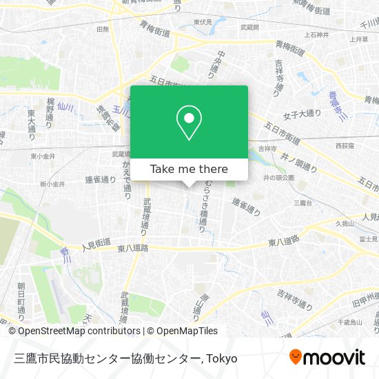 三鷹市民協動センター協働センター map