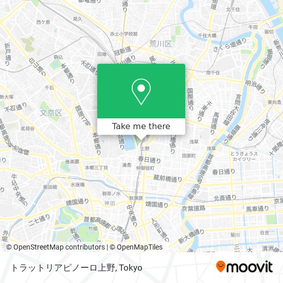 トラットリアピノーロ上野 map