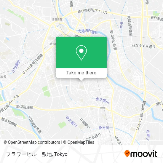 フラワーヒル　敷地 map