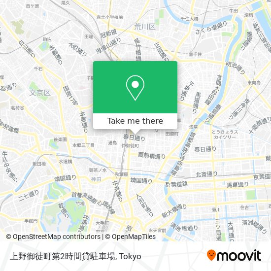 上野御徒町第2時間貸駐車場 map