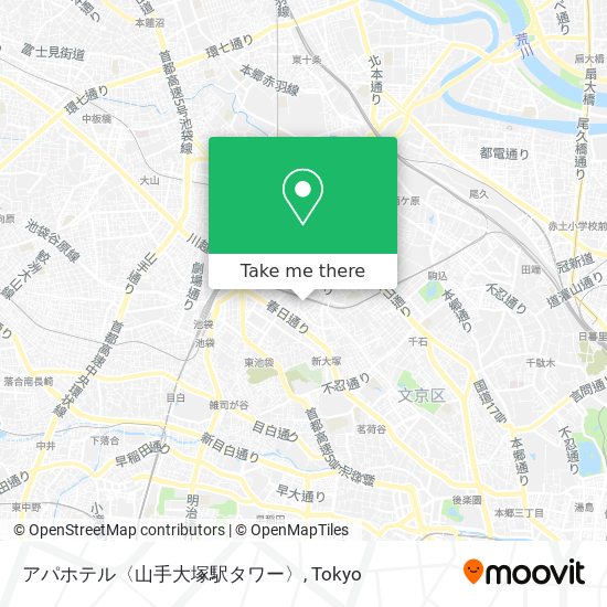 アパホテル〈山手大塚駅タワー〉 map