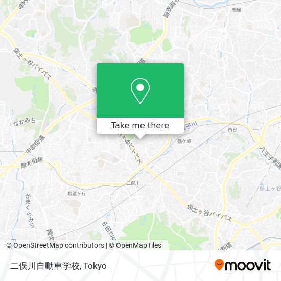 二俣川自動車学校 map