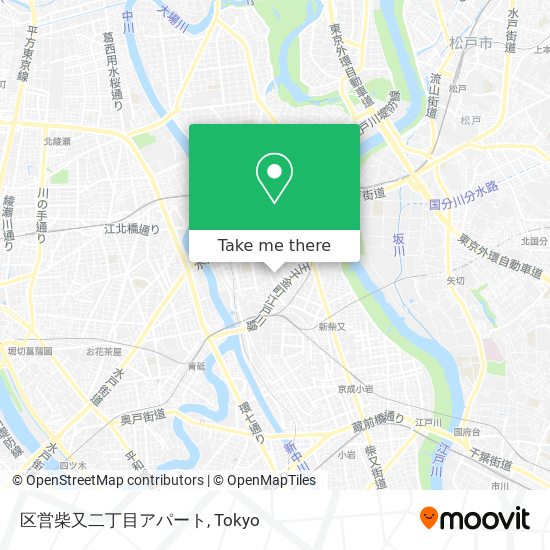区営柴又二丁目アパート map
