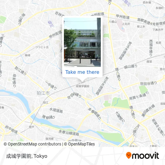 成城学園前 map