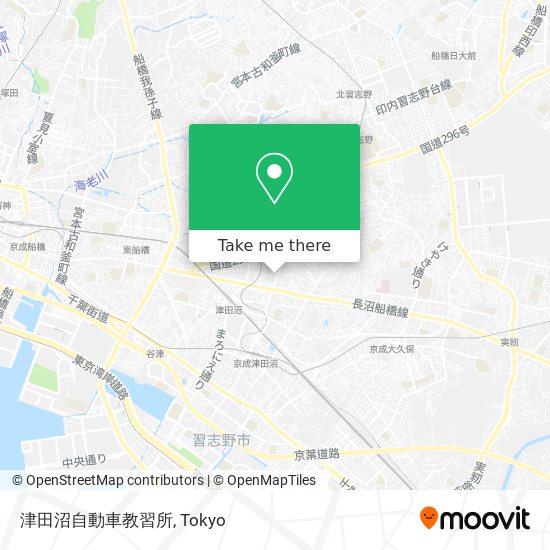 津田沼自動車教習所 map