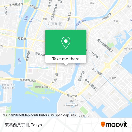 東葛西八丁目 map