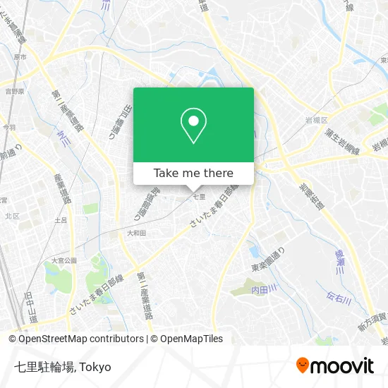 Shichiri Bicycle Parking map