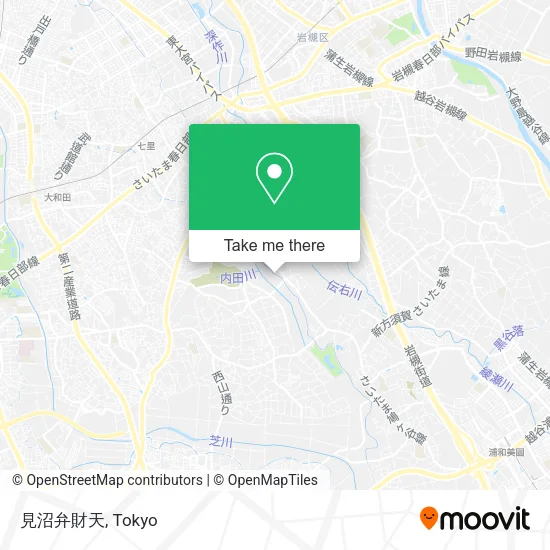 見沼弁財天 map