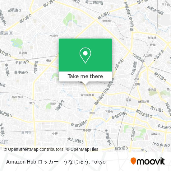 Amazon Hub ロッカー - うなじゅう map