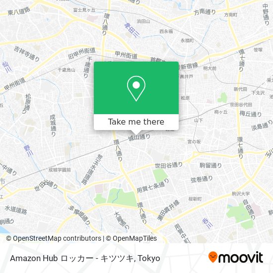 Amazon Hub ロッカー - キツツキ map