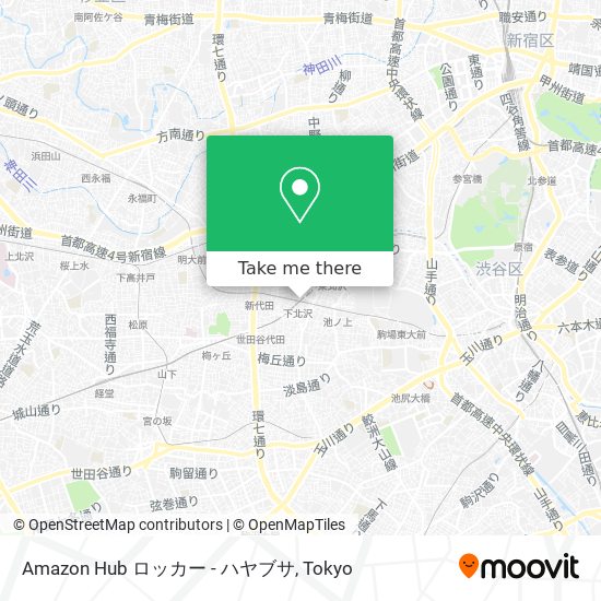 Amazon Hub ロッカー - ハヤブサ map