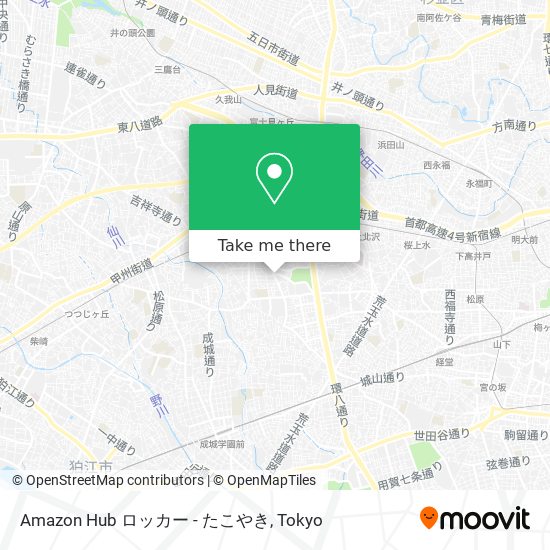 Amazon Hub ロッカー - たこやき map