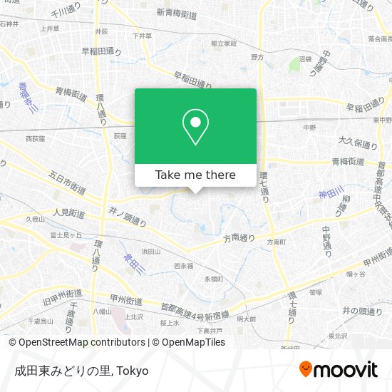 成田東みどりの里 map