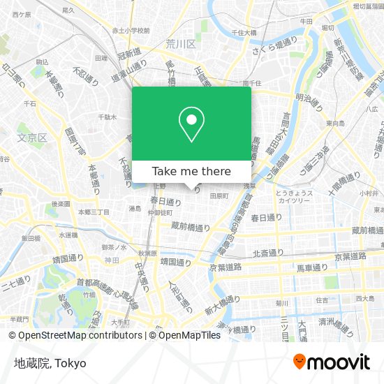 地蔵院 map