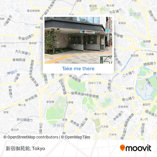 Shinjuku Gyoen-mae map