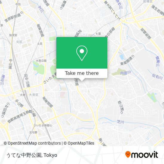 うてな中野公園 map