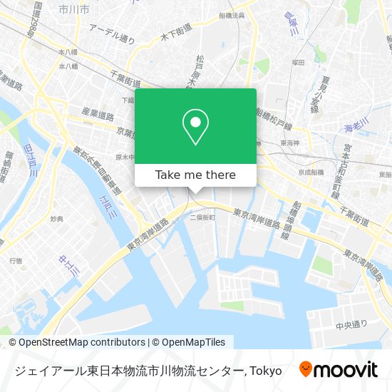 ジェイアール東日本物流市川物流センター map
