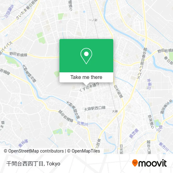 千間台西四丁目 map