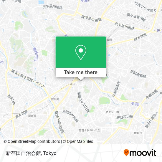 新荏田自治会館 map