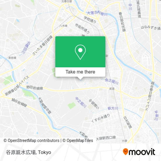 谷原親水広場 map