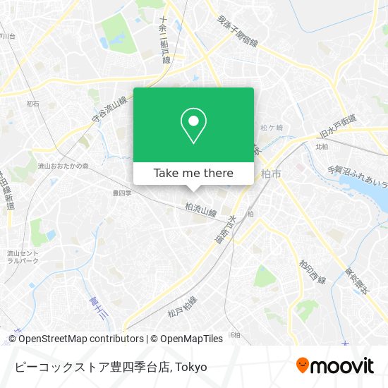 ピーコックストア豊四季台店 map