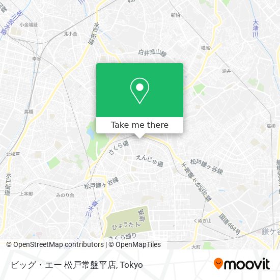 ビッグ・エー 松戸常盤平店 map