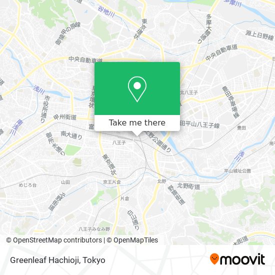 Greenleaf Hachioji map