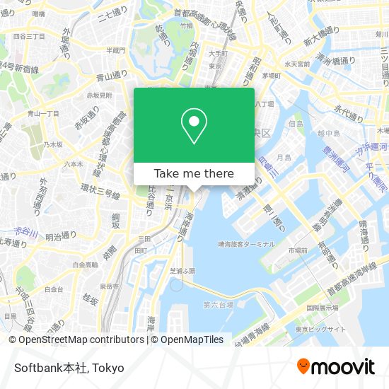 Softbank本社 map