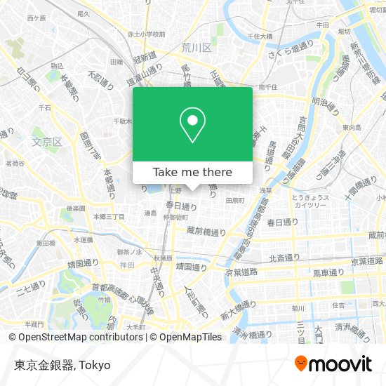 東京金銀器 map