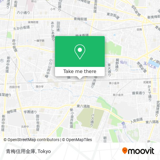 青梅信用金庫 map