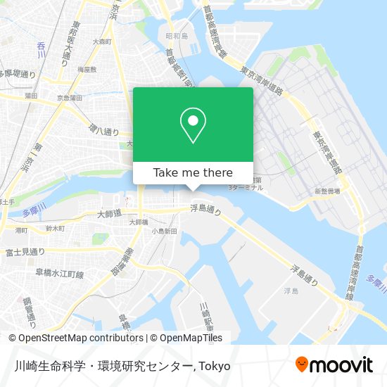 川崎生命科学・環境研究センター map