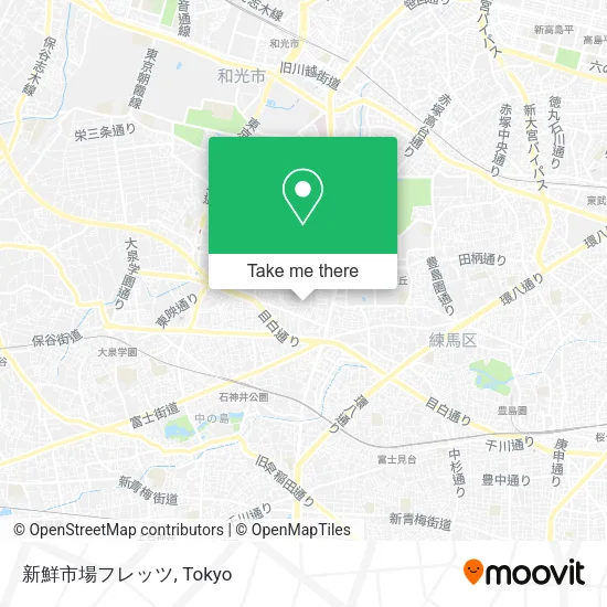 新鮮市場フレッツ map