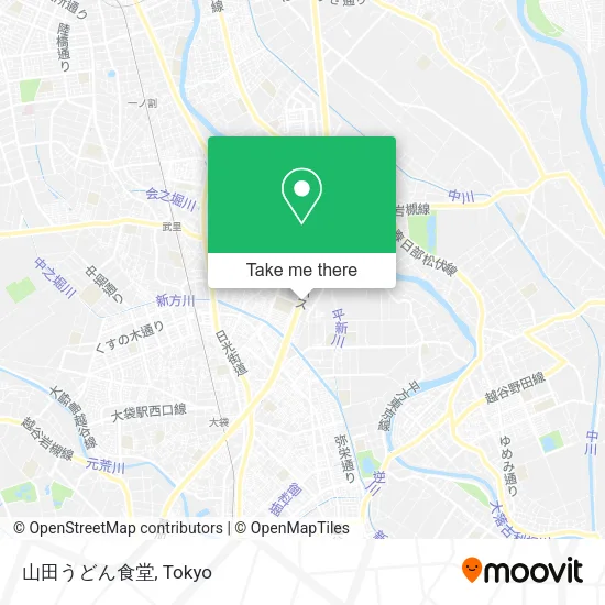 山田うどん食堂 map