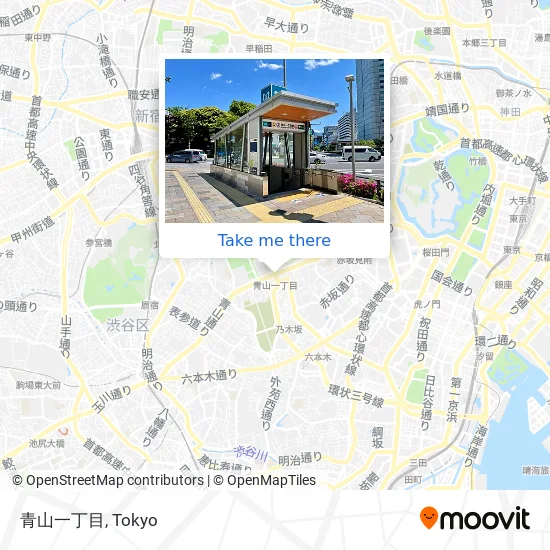 Aoyama 1-chome map