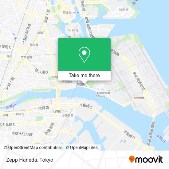 Zepp Haneda map
