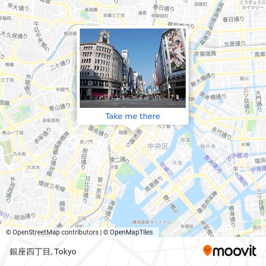 銀座四丁目 map